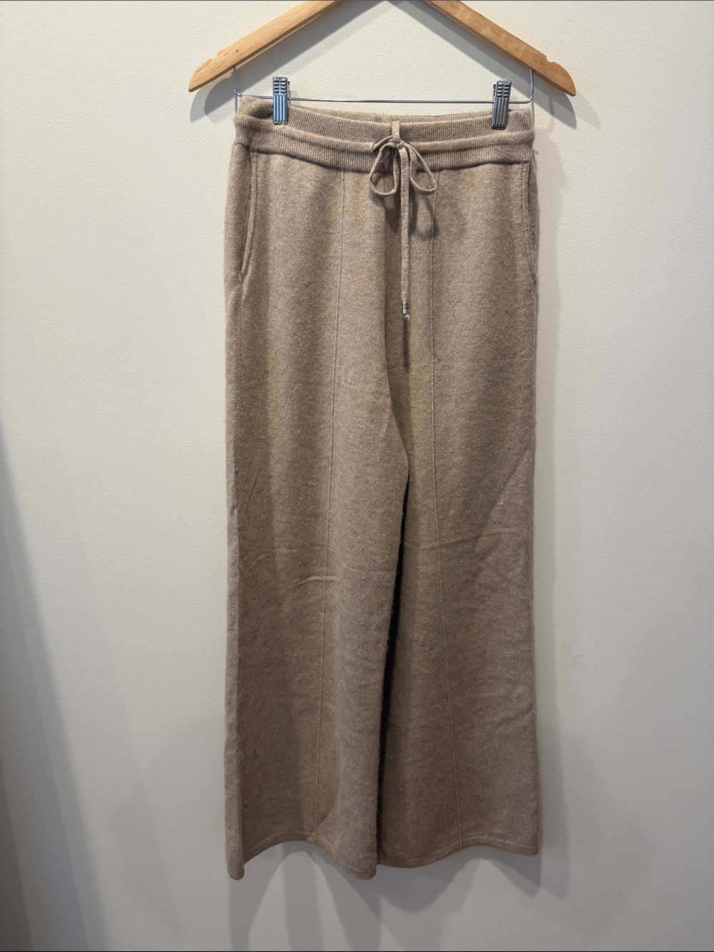 LILYSILK cashmere casual pants beige size small